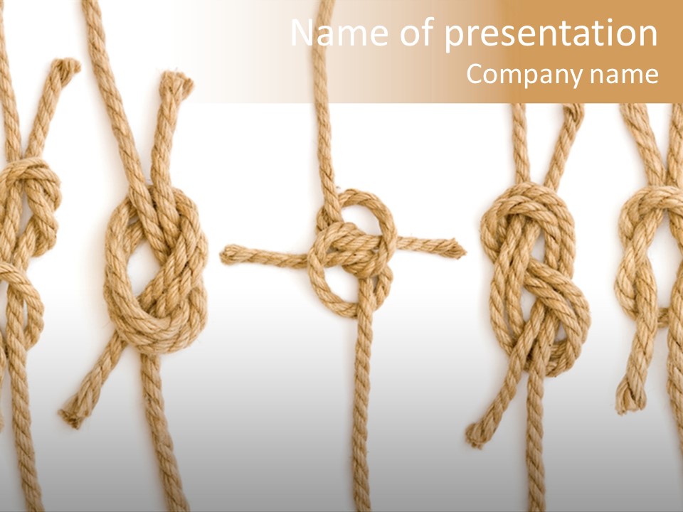 Weave Rope Firm PowerPoint Template