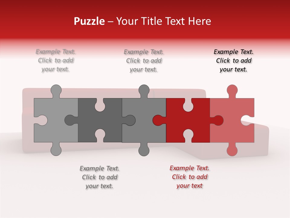 Red Armchair Object PowerPoint Template