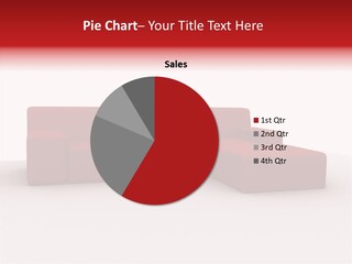 Red Armchair Object PowerPoint Template