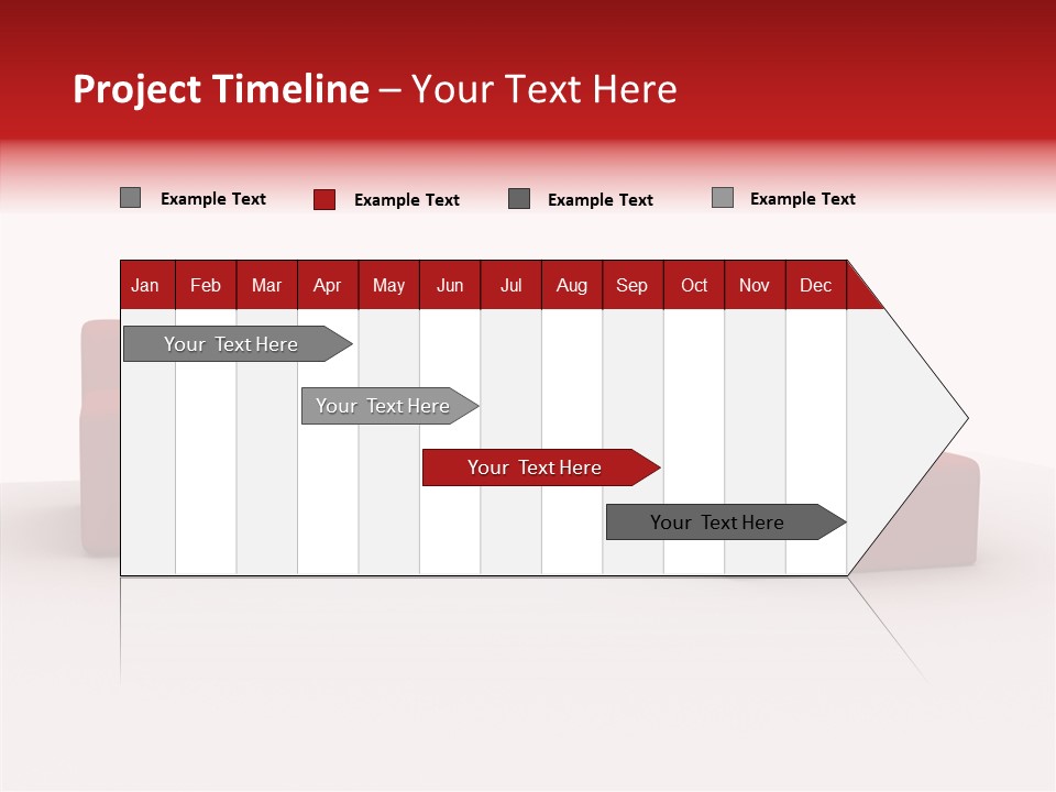 Red Armchair Object PowerPoint Template