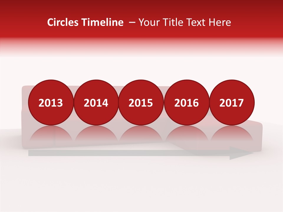 Red Armchair Object PowerPoint Template