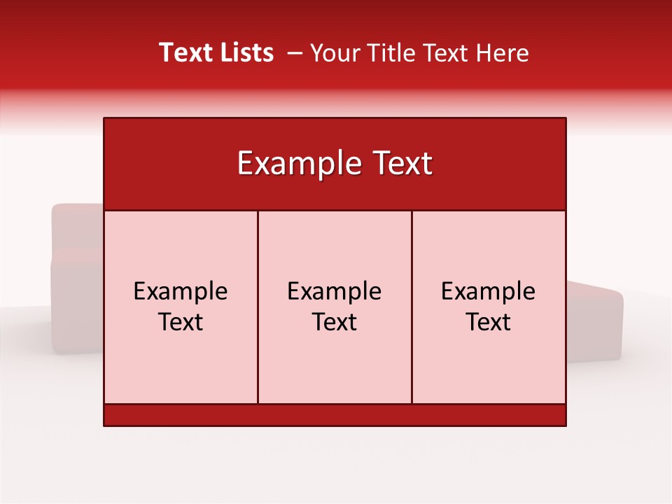 Red Armchair Object PowerPoint Template