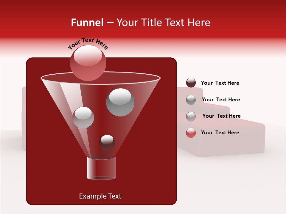Red Armchair Object PowerPoint Template