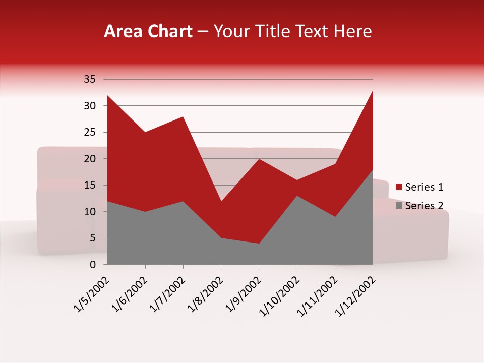 Red Armchair Object PowerPoint Template