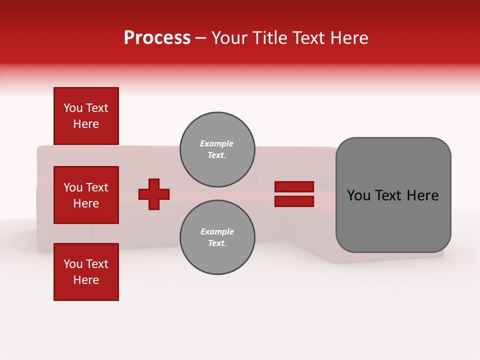 Red Armchair Object PowerPoint Template
