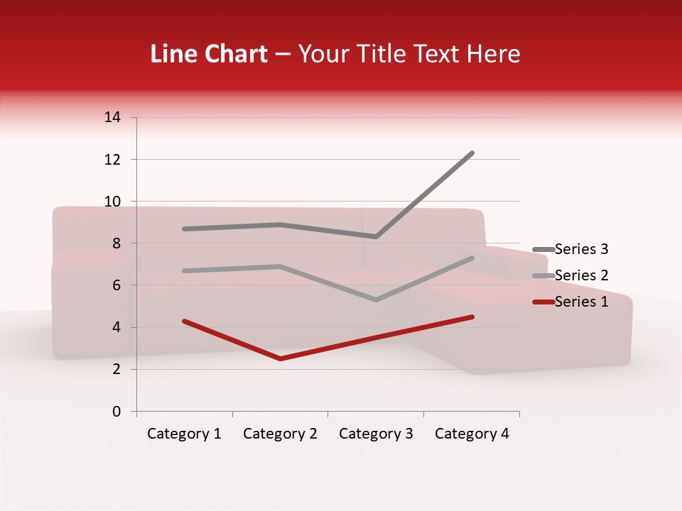 Red Armchair Object PowerPoint Template