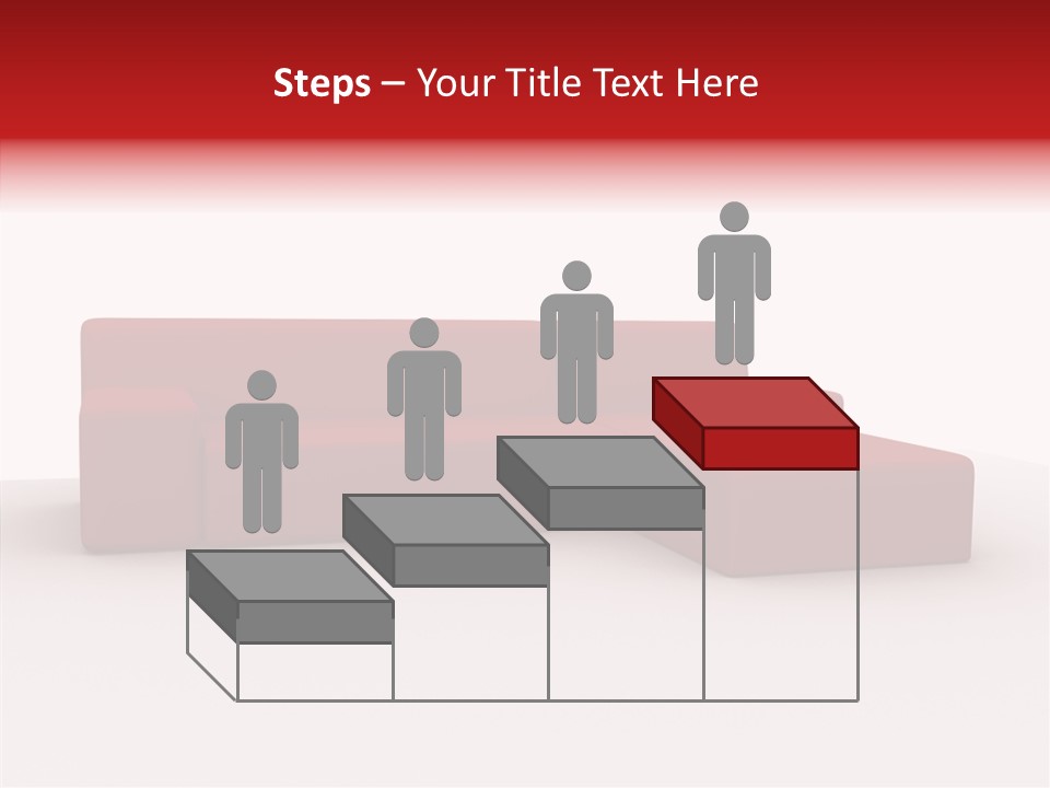 Red Armchair Object PowerPoint Template
