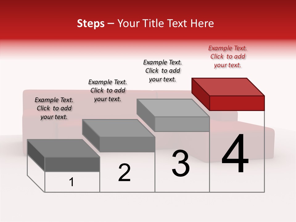 Red Armchair Object PowerPoint Template