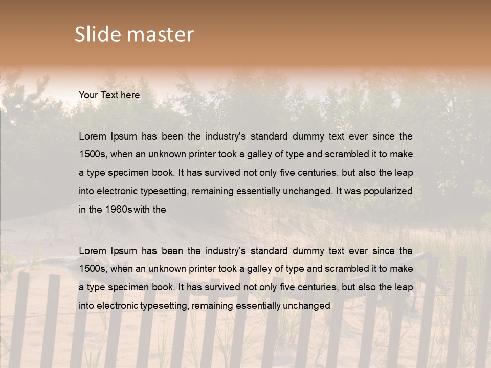 Lauderdale Tanning Beachwalk PowerPoint Template