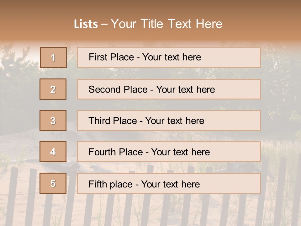 Lauderdale Tanning Beachwalk PowerPoint Template