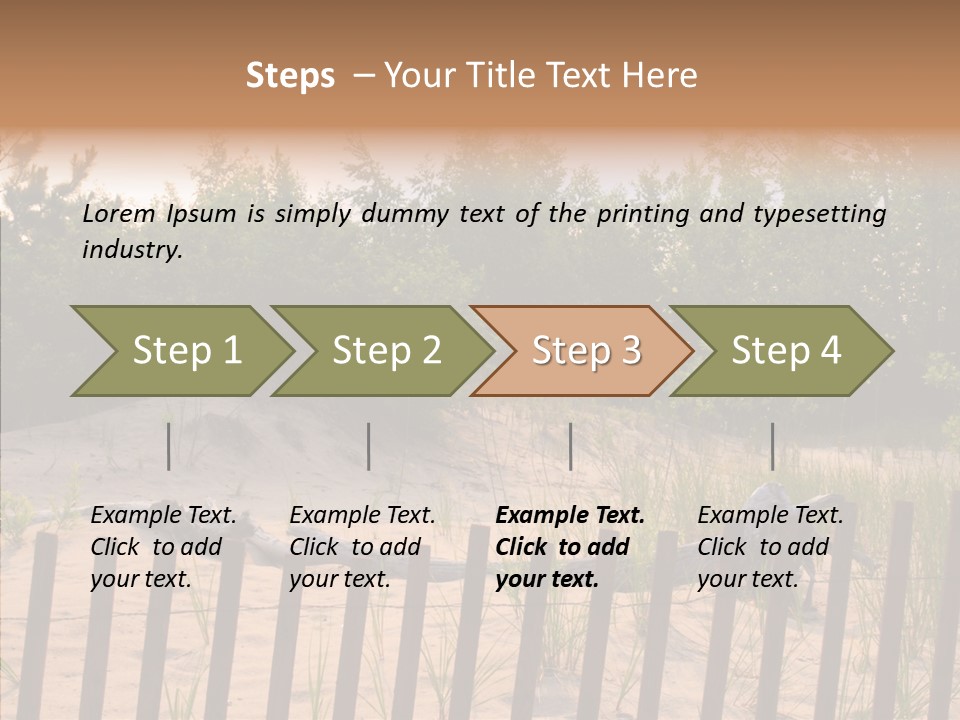 Lauderdale Tanning Beachwalk PowerPoint Template