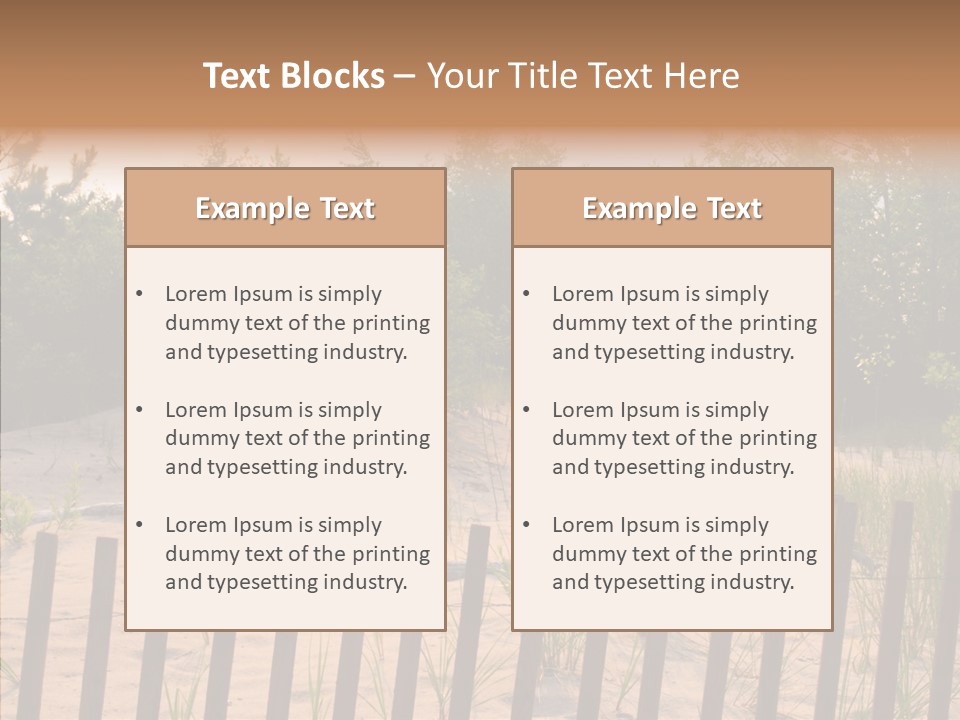 Lauderdale Tanning Beachwalk PowerPoint Template