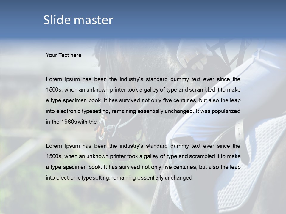 Action Ride Trained PowerPoint Template