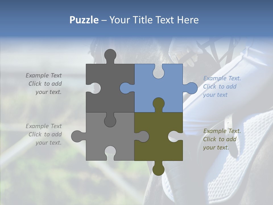 Action Ride Trained PowerPoint Template