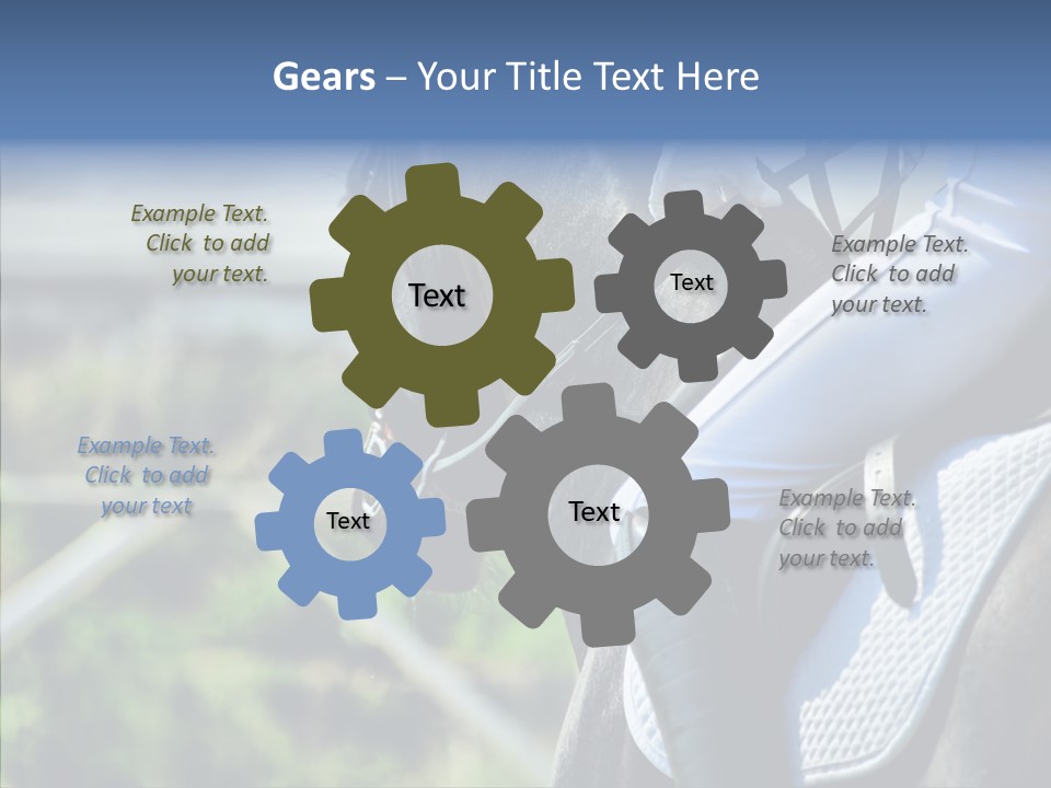 Action Ride Trained PowerPoint Template