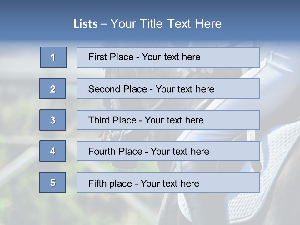 Action Ride Trained PowerPoint Template