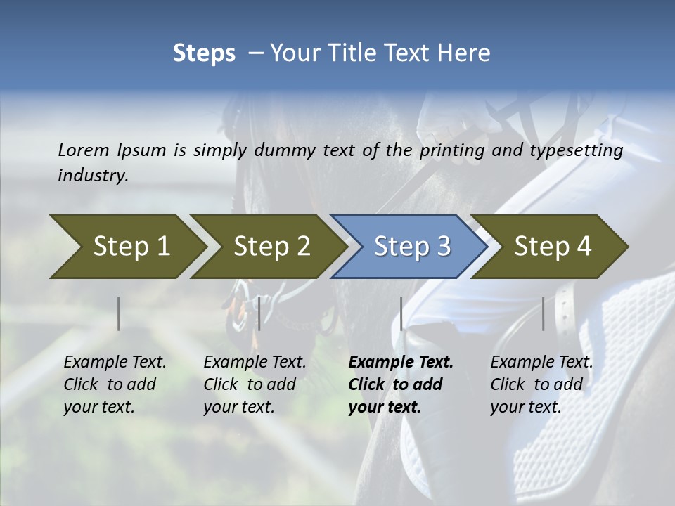Action Ride Trained PowerPoint Template