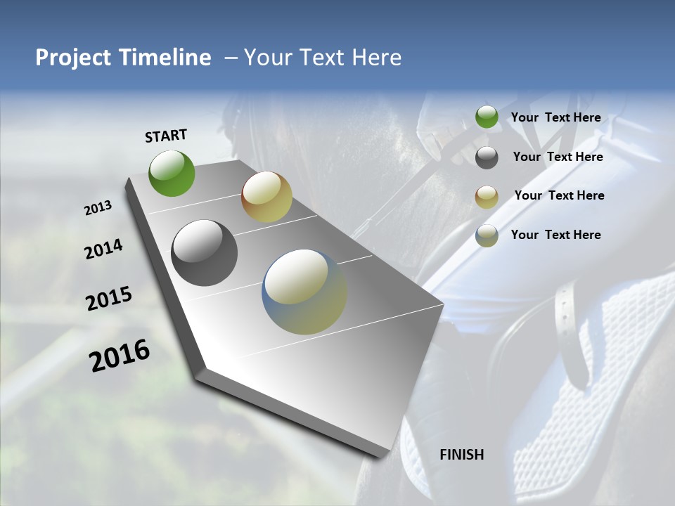 Action Ride Trained PowerPoint Template