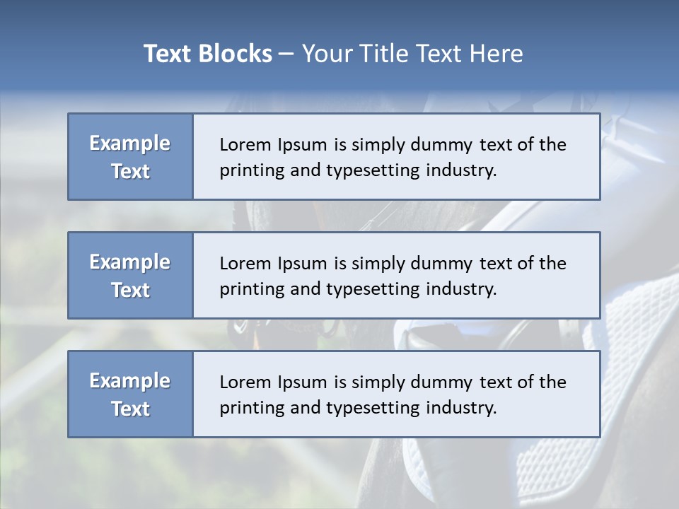 Action Ride Trained PowerPoint Template