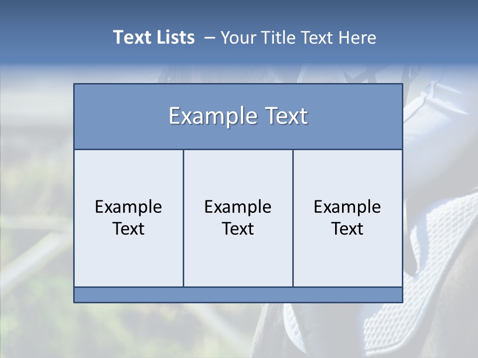 Action Ride Trained PowerPoint Template