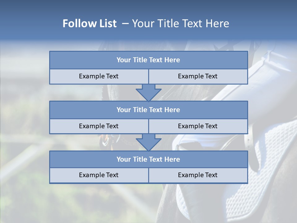 Action Ride Trained PowerPoint Template