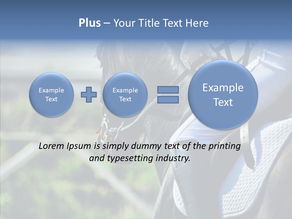 Action Ride Trained PowerPoint Template