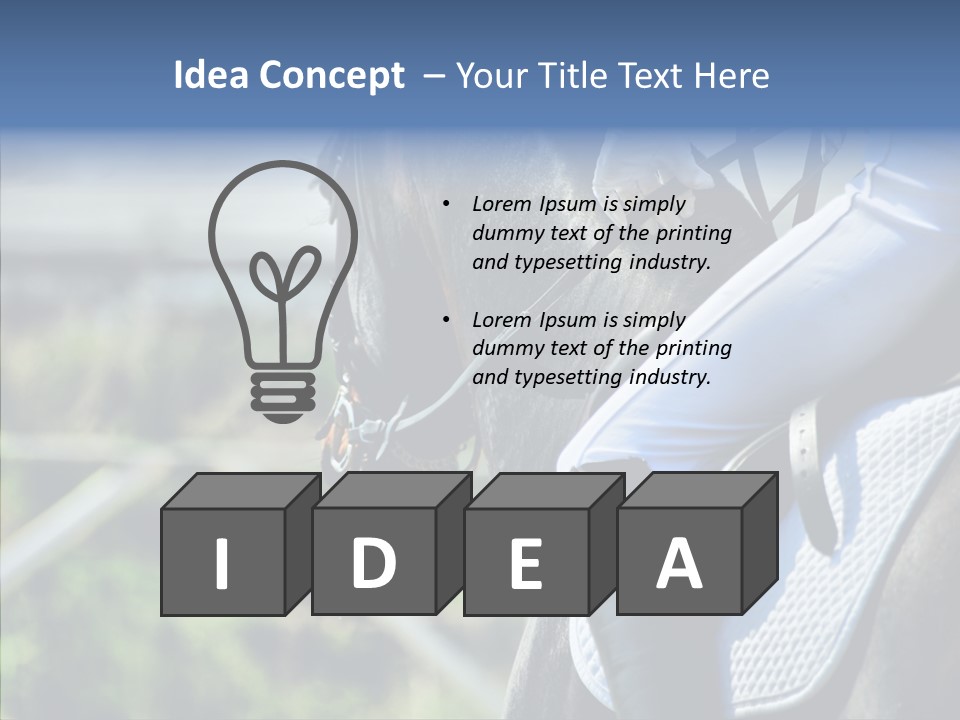 Action Ride Trained PowerPoint Template