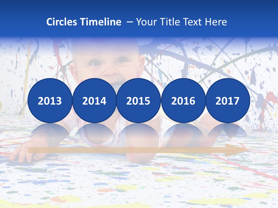 Smile Art Infant PowerPoint Template