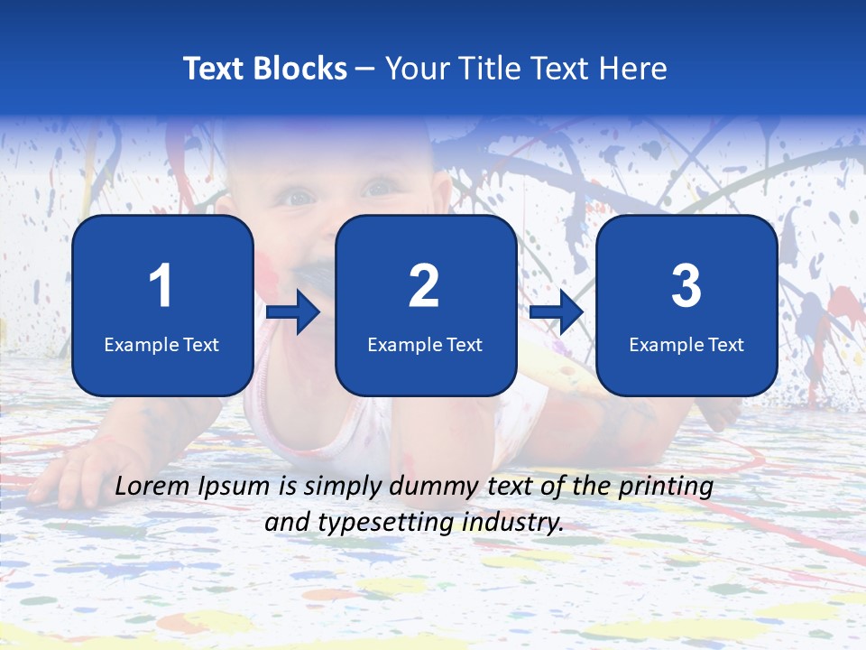 Smile Art Infant PowerPoint Template