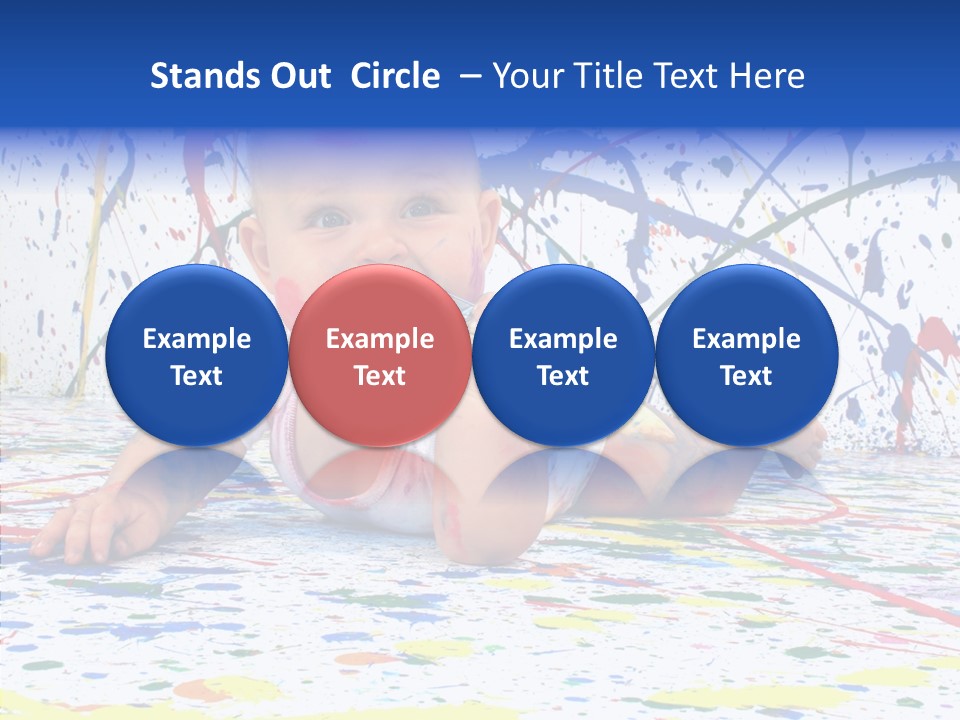 Smile Art Infant PowerPoint Template