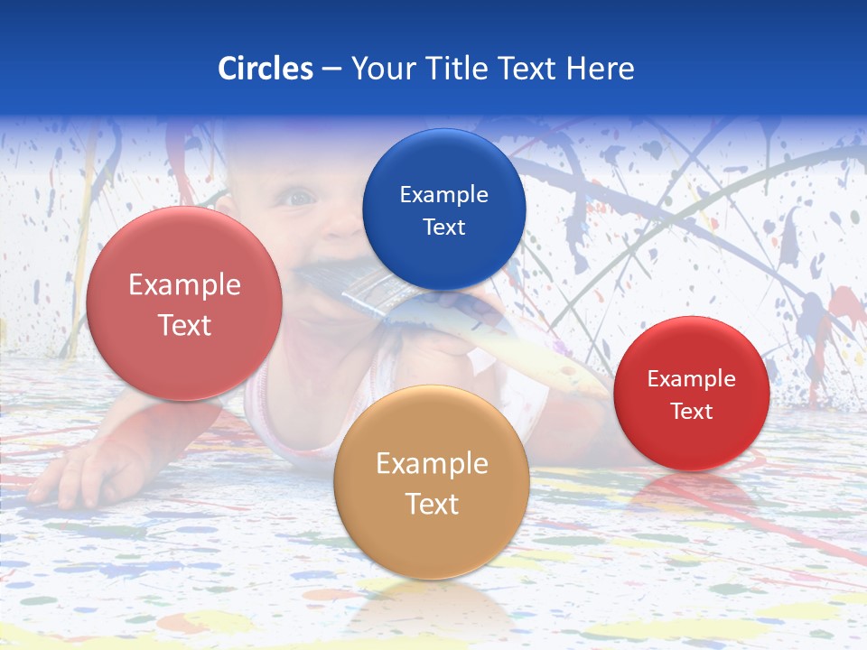 Smile Art Infant PowerPoint Template