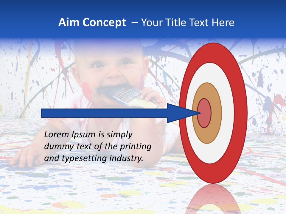 Smile Art Infant PowerPoint Template
