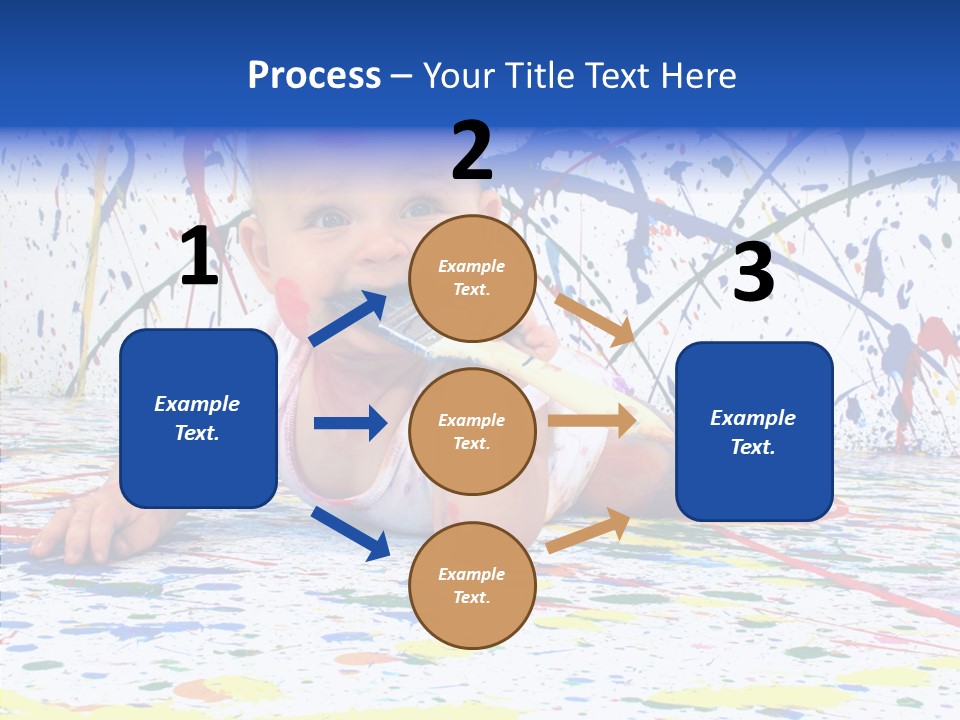 Smile Art Infant PowerPoint Template