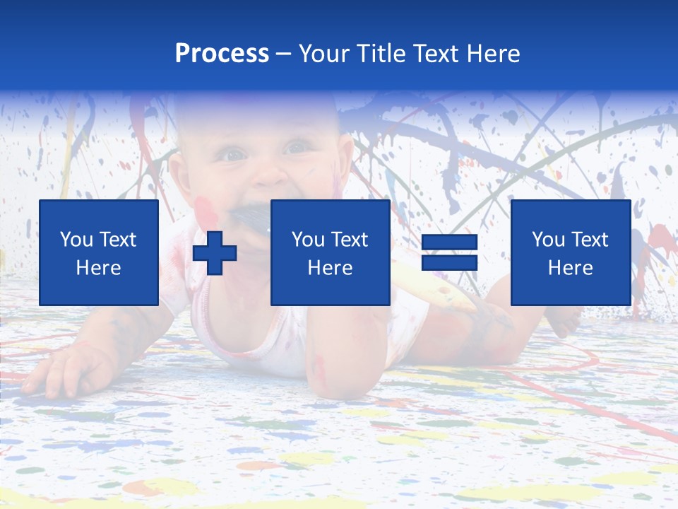 Smile Art Infant PowerPoint Template