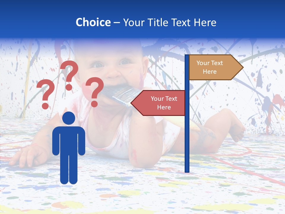 Smile Art Infant PowerPoint Template