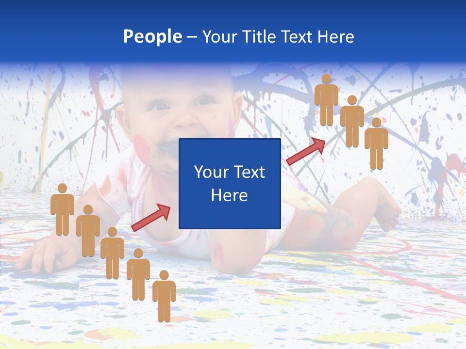 Smile Art Infant PowerPoint Template