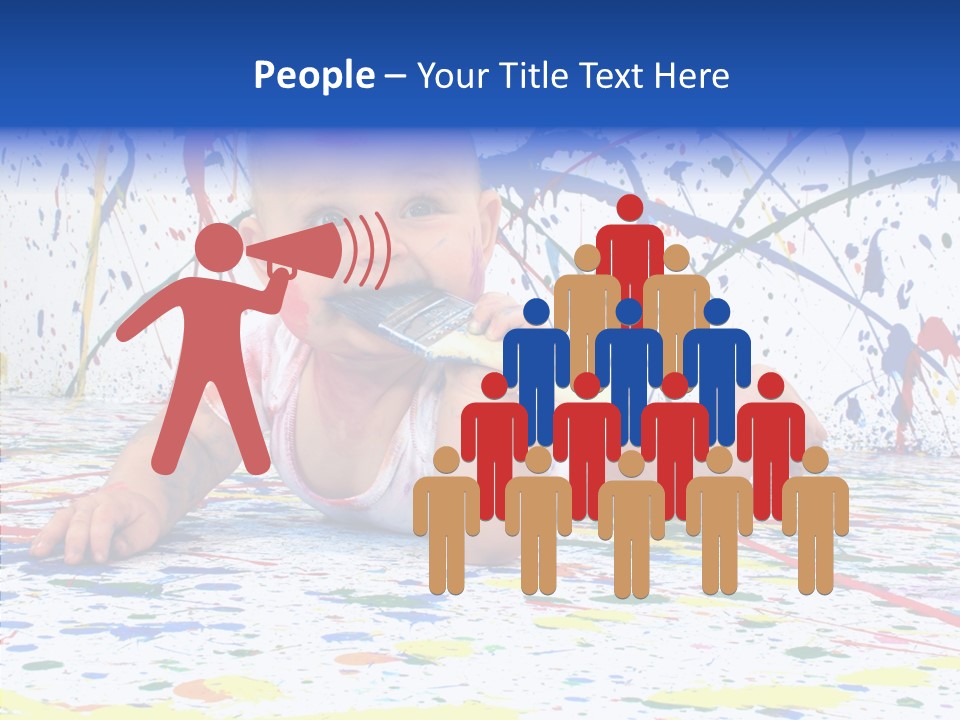 Smile Art Infant PowerPoint Template