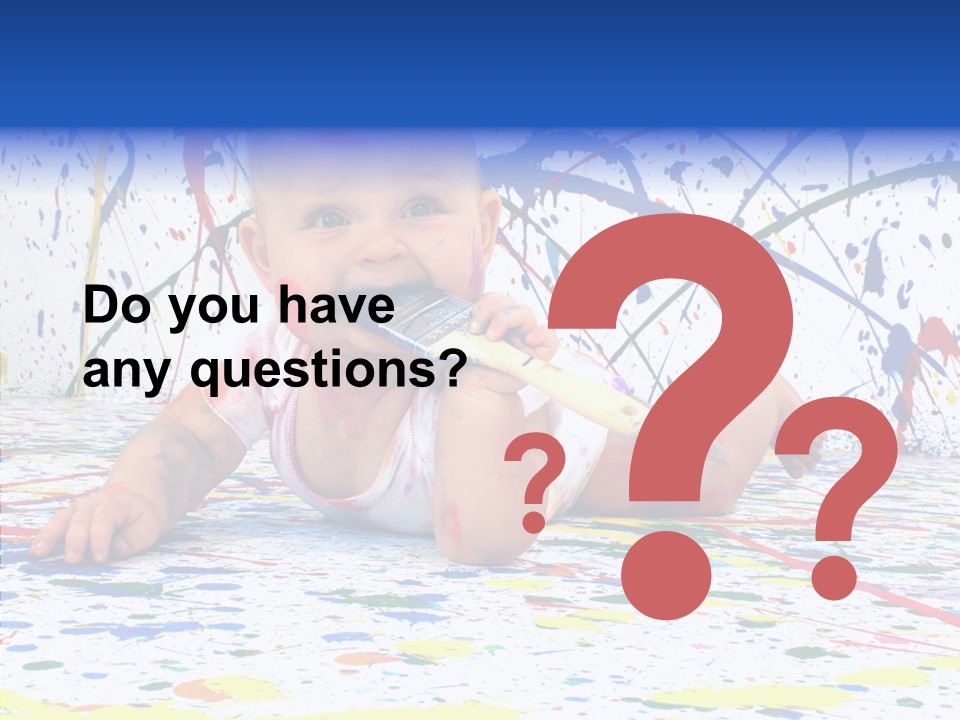 Smile Art Infant PowerPoint Template