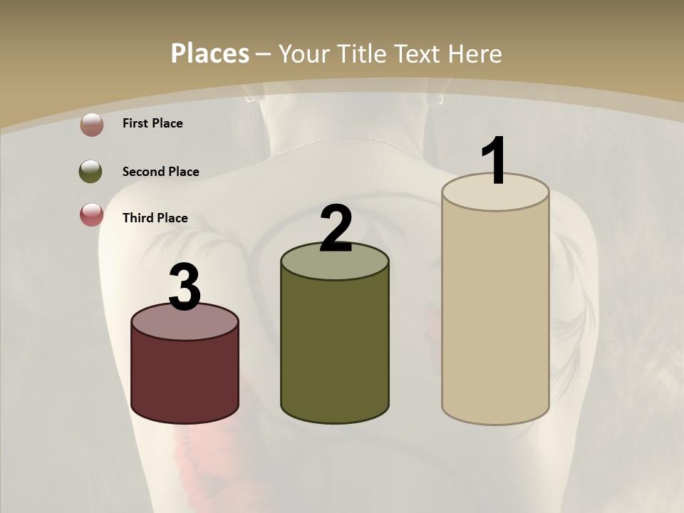 Girl Korea Chinese PowerPoint Template