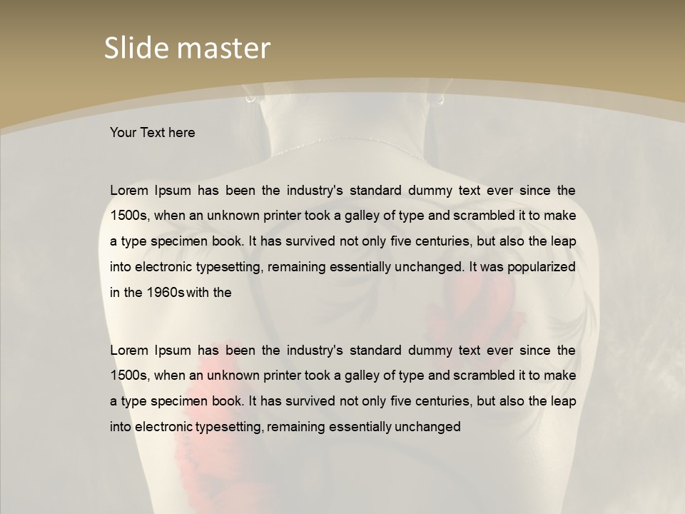 Girl Korea Chinese PowerPoint Template