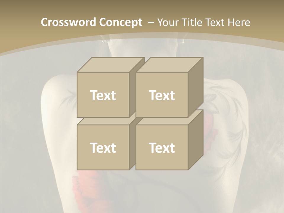 Girl Korea Chinese PowerPoint Template