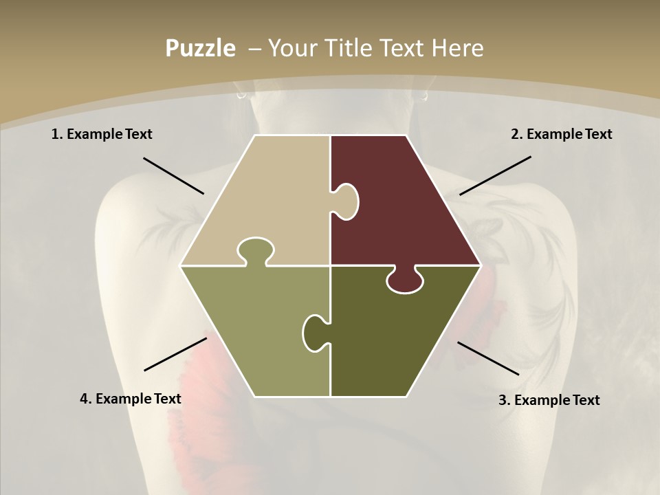 Girl Korea Chinese PowerPoint Template