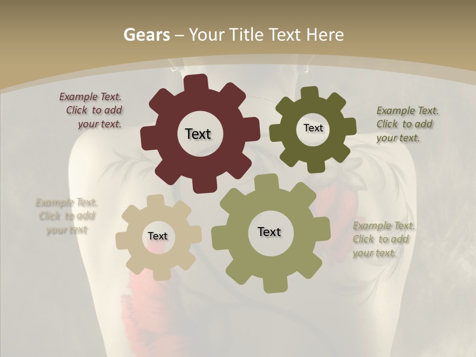 Girl Korea Chinese PowerPoint Template