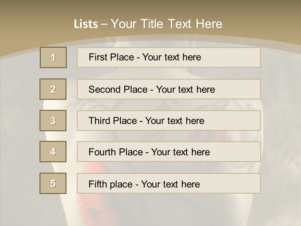 Girl Korea Chinese PowerPoint Template