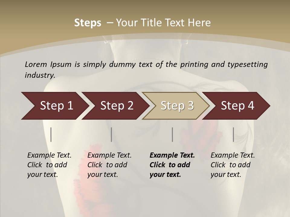 Girl Korea Chinese PowerPoint Template