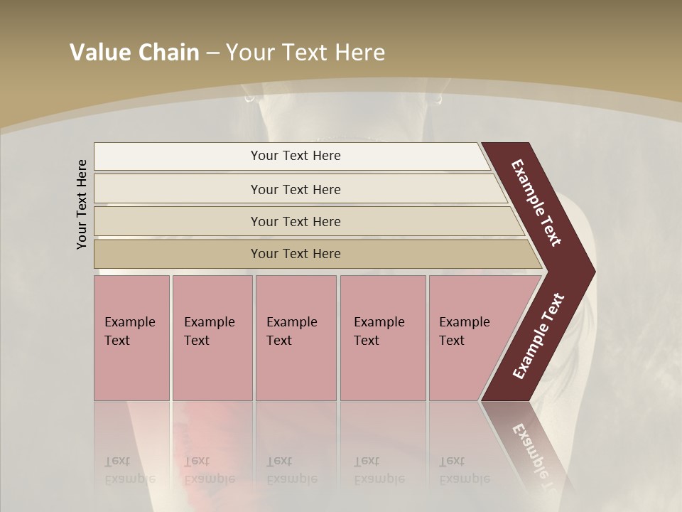 Girl Korea Chinese PowerPoint Template