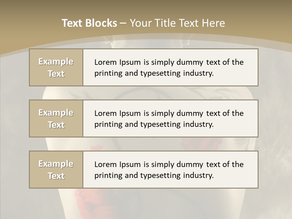 Girl Korea Chinese PowerPoint Template