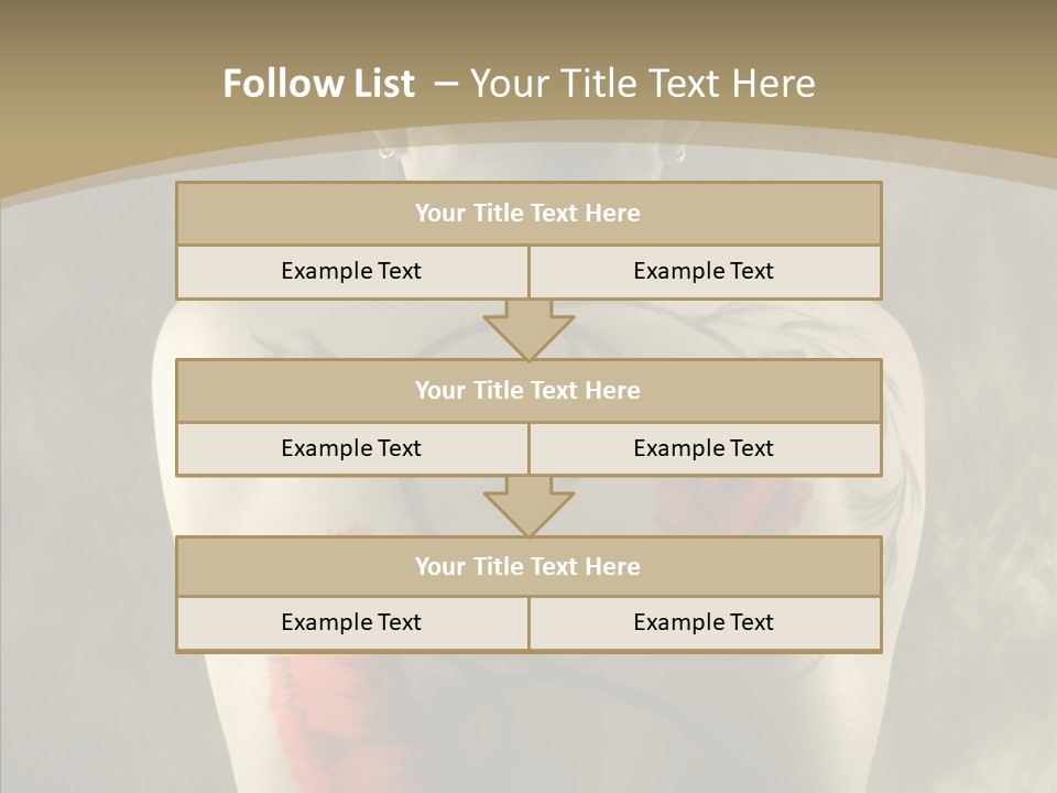 Girl Korea Chinese PowerPoint Template