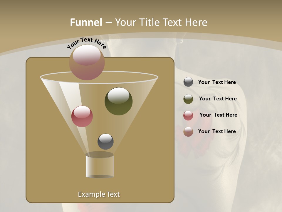 Girl Korea Chinese PowerPoint Template