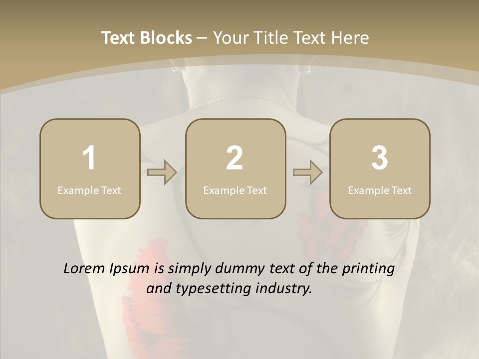 Girl Korea Chinese PowerPoint Template